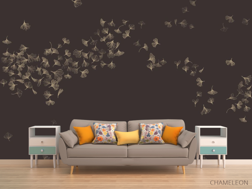 Фотообои одуванчик в стиле line art - 1