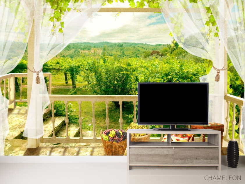 Фотообои Вид из окна на сад - 2