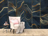 Фотообои золотые линии - 4