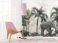 Фотошпалери пальми і тропічні тварини - 4