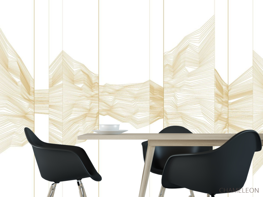 Фотошпалери золоті лінії - 1