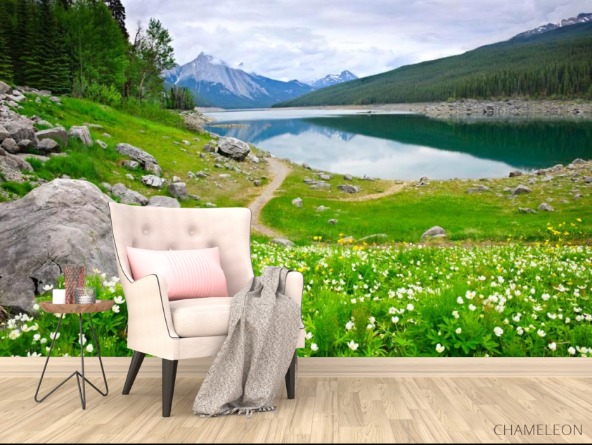 Фотообои Берег, цветы - 4