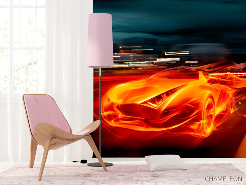 Фотошпалери Вогненний автомобіль - 4