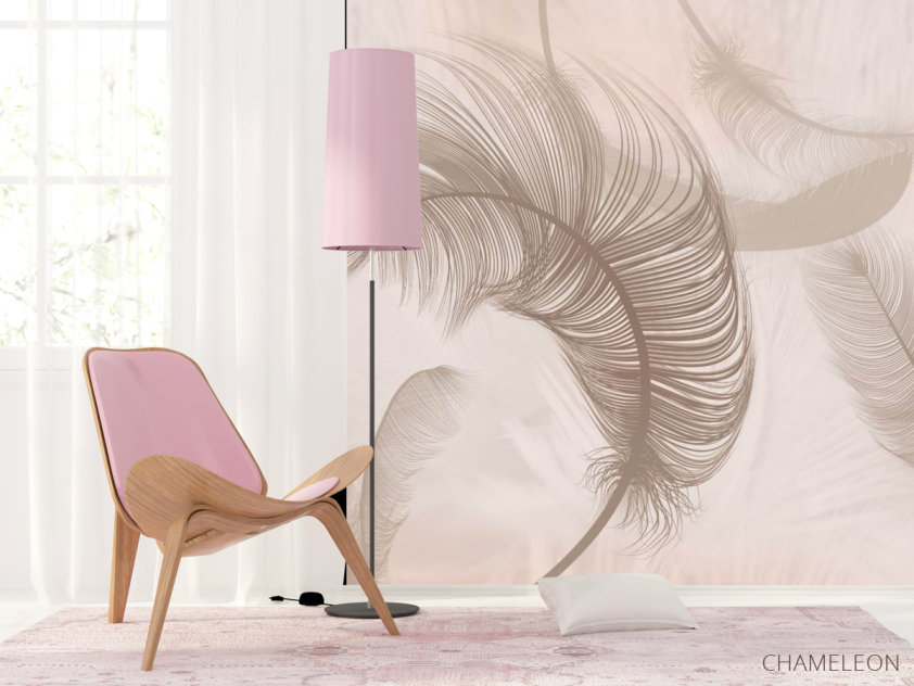 Фотошпалери коричневі пір'я - 4