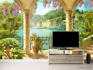 Фотообои Фреска с арками и водой - 2