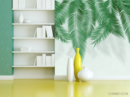 Фотошпалери пухнасті пальмове листя на стіну - 3