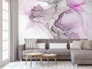 Фотообои Разводы fluid art розовые - 3