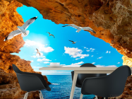 Фотошпалери Ущелину з птахами - 1