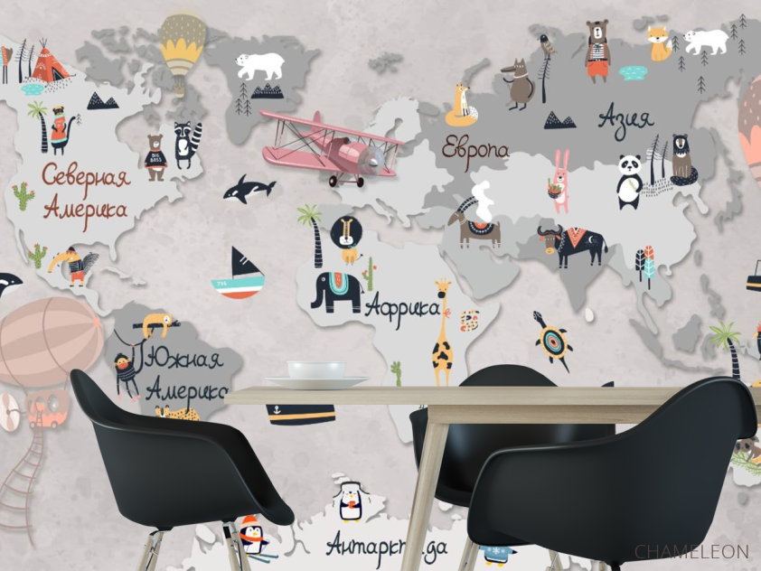 Фотошпалери Десткая карта - 1