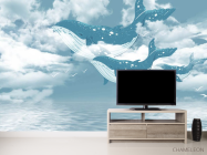 Фотообои синий кит - 2