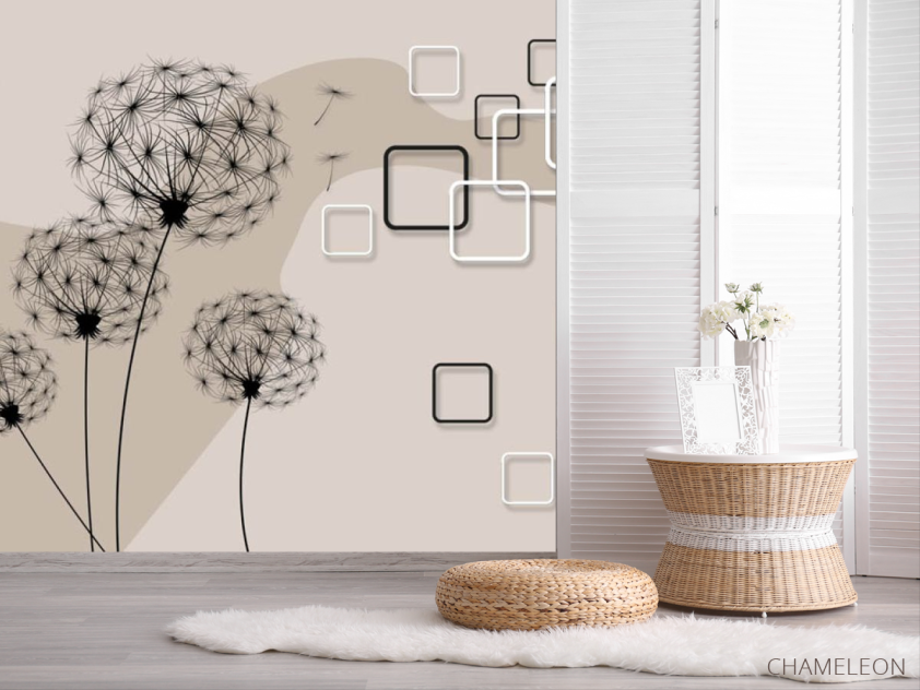 Фотошпалери векторні кульбаби - 2