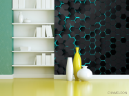 Фотошпалери шестикутники 3д - 3