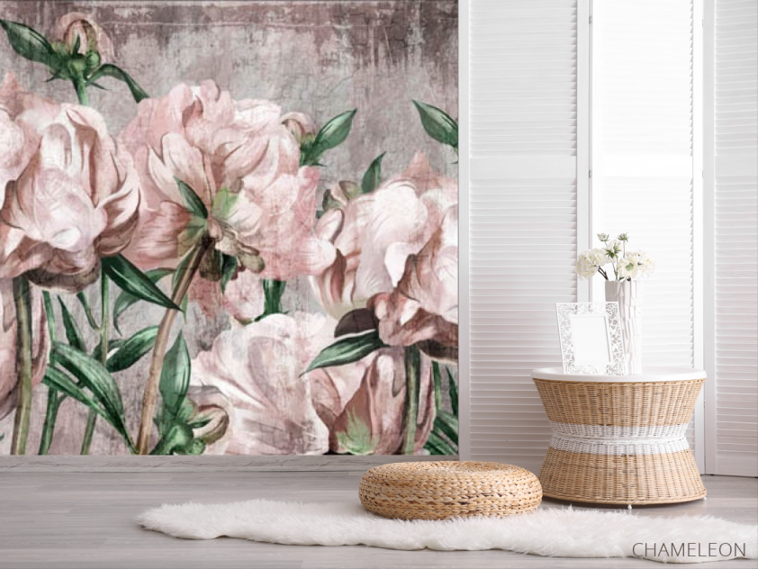 Фотошпалери Вінтажні півонії - 2