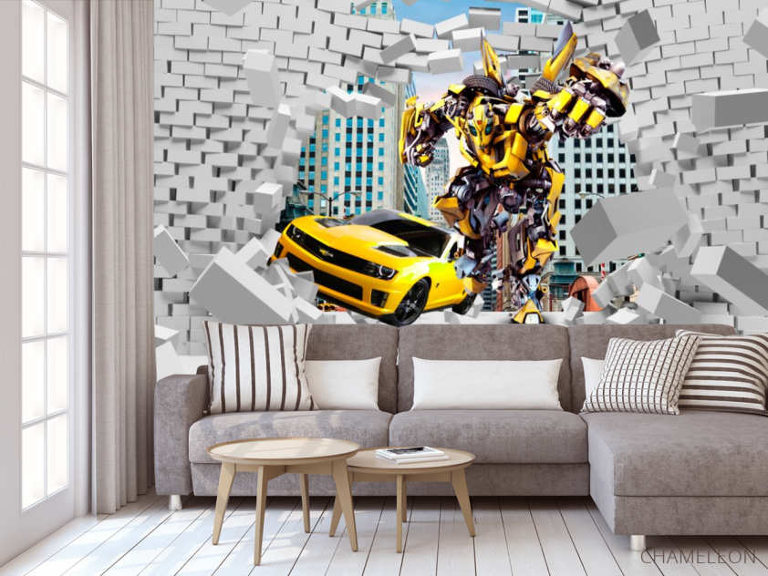 Фотообои Бамбелби из кирпичной стены - 3