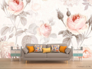 Фотообои Цветы пастель - 1