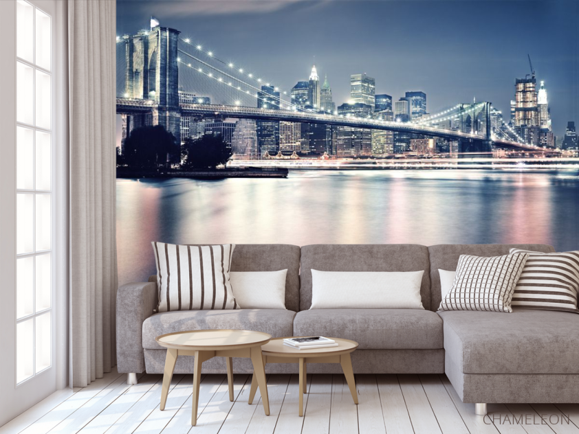 Бруклинский мост в огнях - 3