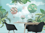 Фотообои Пальмы и воздушные шары - 1