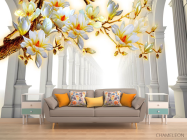 Фотообои Тоннель с веткой магнолии - 1