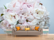 Фотообои большой пион из пионов - 1