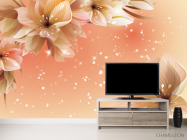 Фотообои 3D волшебные цветы - 2