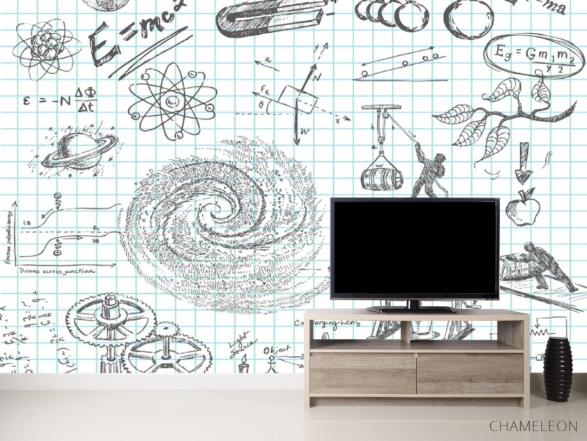 Фотообои Иммитация школьной тетради - 2