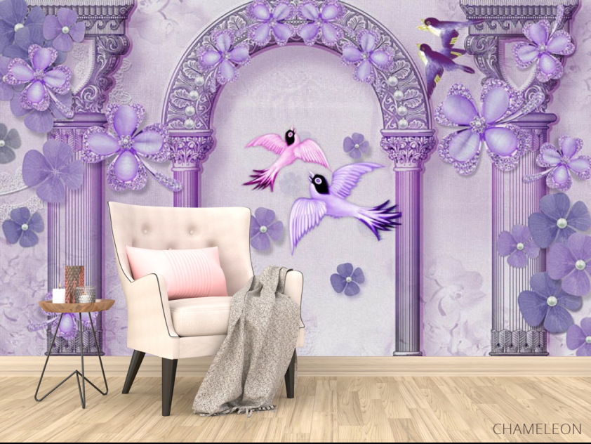 Фотообои арка и птицы - 4