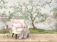 Фотообои Дерево с птицами - 4