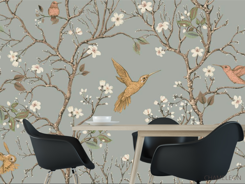 Фотошпалери птиці та гілки - 1