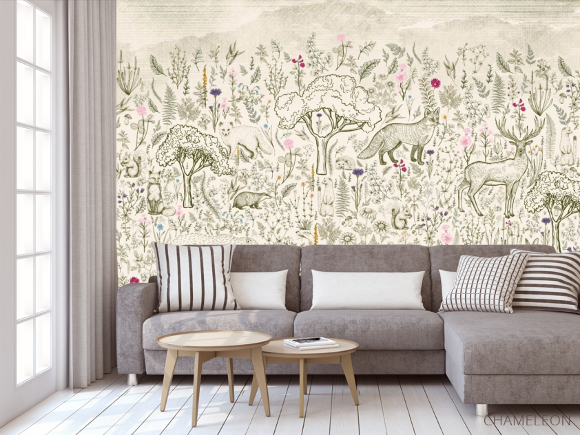 Фотообои Дизайнеские зверята - 3