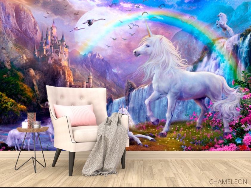Фотообои Сказочные единороги и радуга - 4