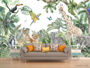 Фотообои Акварельные джунгли - 1