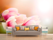 Фотообои Розовые цветы на дереве - 1