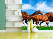 Фотошпалери Табун біжать коней - 3