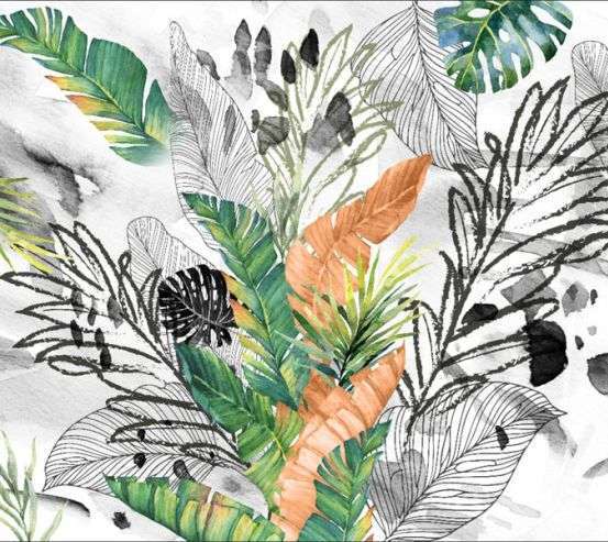 Фотообои Листья тропические Фотообои Листья тропические 33280