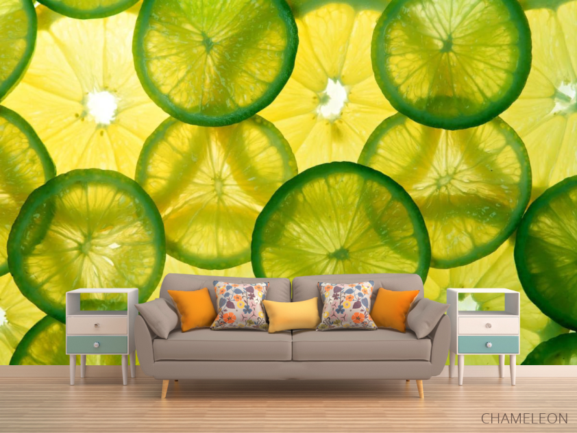 Фотообои Дольки лаймов - 1