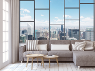 Фотообои Вид из окна на город - 3