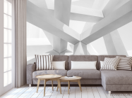 Фотообои Белые квадратные столбы - 3