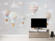 Фотообои воздушные шары с животными - 2