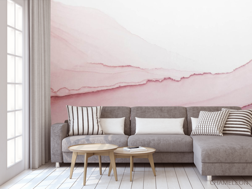 Фотообои Бледно-розовый Fluid art - 3