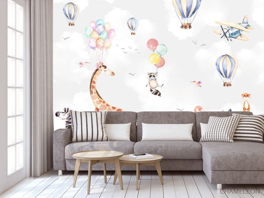 Фотообои Акварельные звери - 3