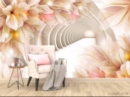 Фотообои Тонель из цветов - 4