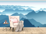 Фотообои синие горы - 4