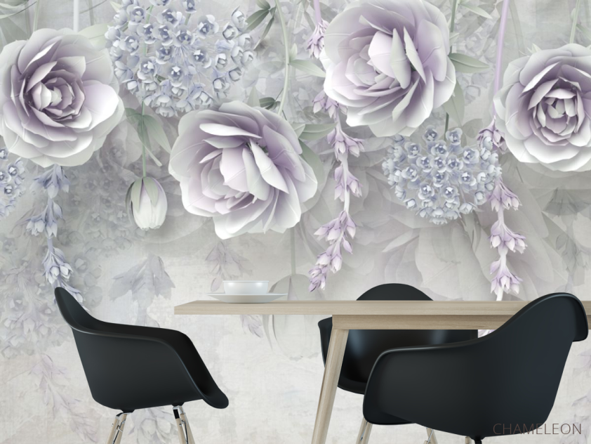 Фотошпалери 3д квіти - 1