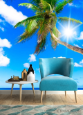 Фотообои Полдень, море, пальмы - 4