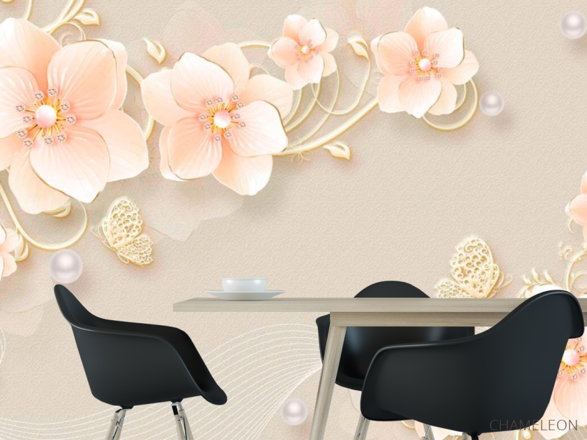 Фотошпалери 3Д Квіти - 1