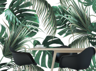 Фотошпалери Зелені тропічні листя - 1