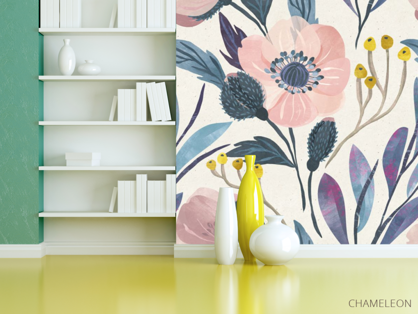 Фотошпалери Векторні квіти - 3