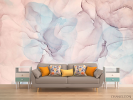 Фотообои Персиковый Fluid art - 1