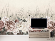 Фотообои Дизайнесркие пионы - 2