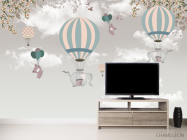 Фотообои Слон на воздушном шареДетские домики - 2